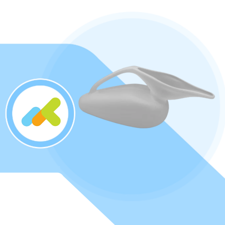 Urinale per Donna Med’s | Pappagallo Donna 750 ml con Scala Graduata | Dispositivo Medico CE