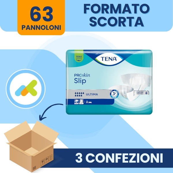 Tena Slip Ultima | Pannolone A Mutandina Per Incontinenza Adulto Ad Alta Assorbenza | 21 Pezzi