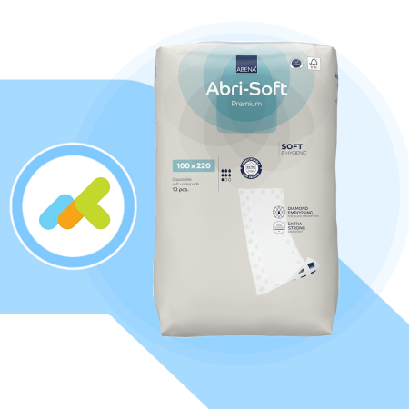 Underpad ABENA Abri-Soft Premium 100x220 cm – Traversa Assorbente Monouso 4500 ml