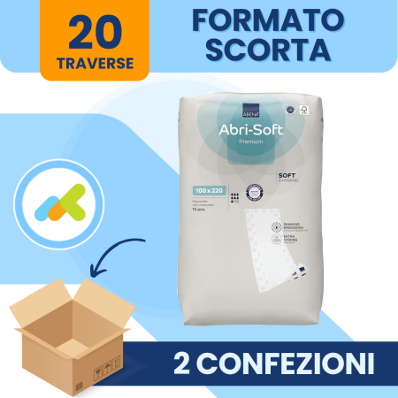 Underpad ABENA Abri-Soft Premium 100x220 cm – Traversa Assorbente Monouso 4500 ml 2