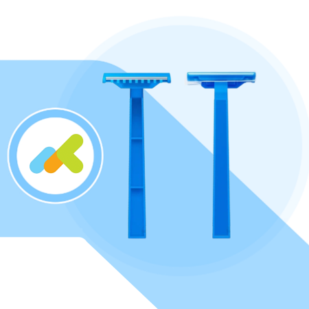 Rasoio Monouso Bilama per Tricotomia Chirurgica - 100 Pezzi