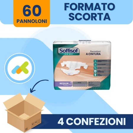 Soffisof Air Dry Extra | Pannolone a Cintura Traspirante per Incontinenza