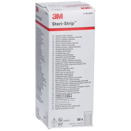 3M Steri-Strip 6x75mm 1541R  Nastro per Sutura Cutanea Rinforzato  Adesione Sicura  3 Strip 2