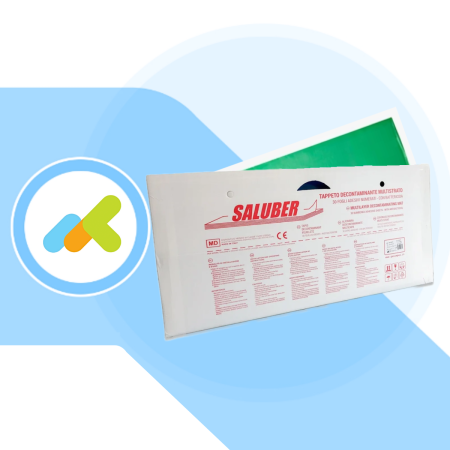 Tappeto Decontaminante Saluber Verde 115x45  | Tappeto decontaminante multistrato | 30 Fogli