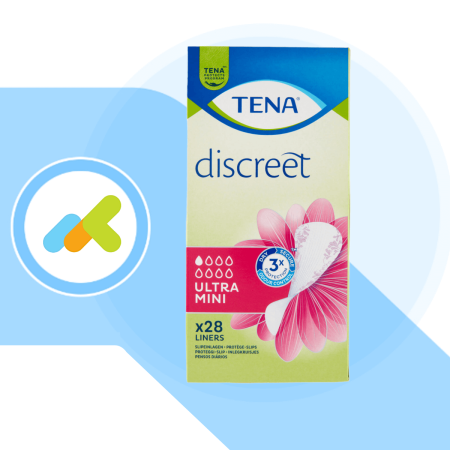 TENA Discreet Ultra Mini | Protezione Assorbente e Discreta | 28 pezzi