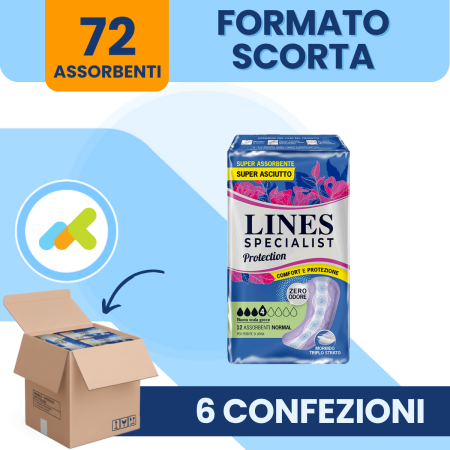 Lines Protection Lady Normal 4 Gocce | Assorbenti per Incontinenza 2