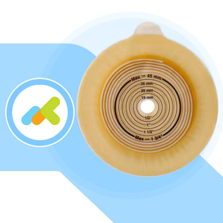 Alterna Mio Pro Placca Adesiva Piana per Colostomia - 5 Pezzi | Comfort e Sicurezza | Alterna