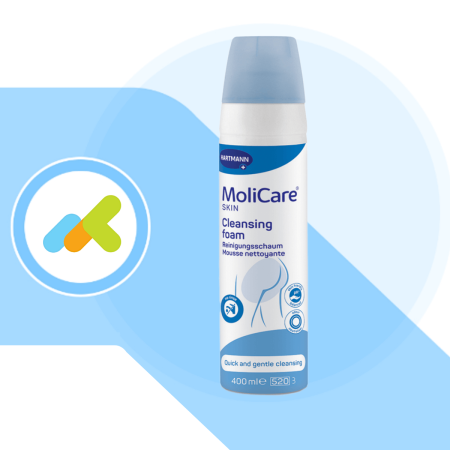 MoliCare Skin | Schiuma Detergente | Pulizia Delicata per Pelli Sensibili | 400ml