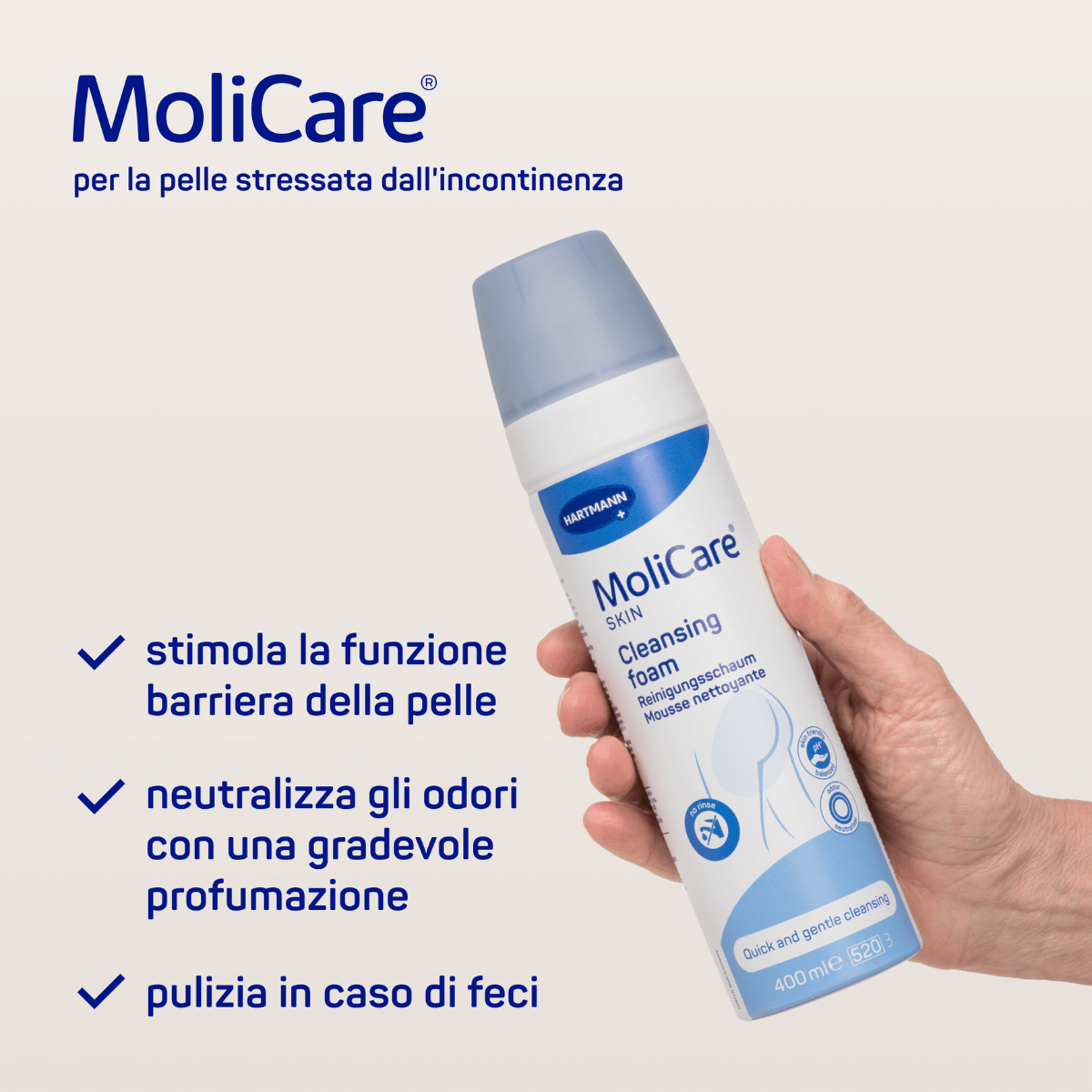 Molicare Schiuma detergente