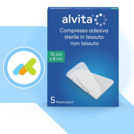 Compressa adesiva sterile 10x8 cm | Dispositivo medico CE in tessuto non tessuto Compressa adesiva sterile 10x8 cm | Dispositivo medico CE in tessuto non tessuto