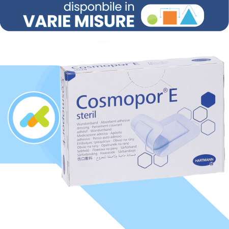 Cosmopor E | Medicazione Adesiva Sterile per Ferite Chirurgiche | 10 Pezzi Cosmopor E | Medicazione Adesiva Sterile per Ferite Chirurgiche | 10 Pezzi