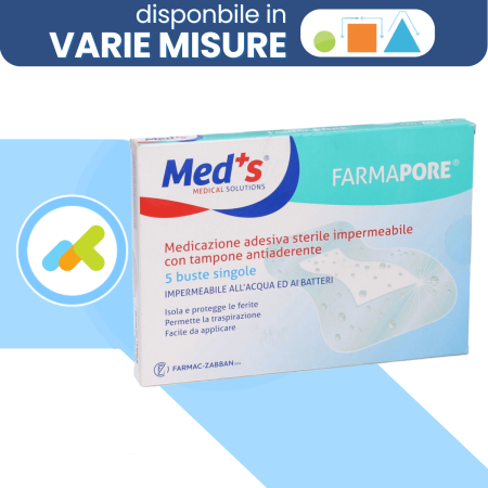 Med's Farmapore medicazioni adesive sterili impermeabili