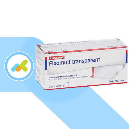 Fixomull Transparent garza adesiva per il fissaggio 2m x 10cm