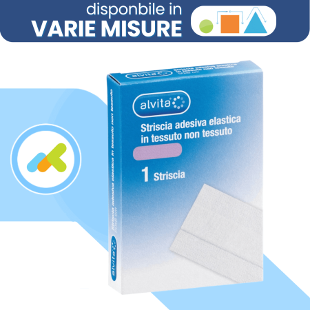 Alvita Striscia adesiva elastica in TNT