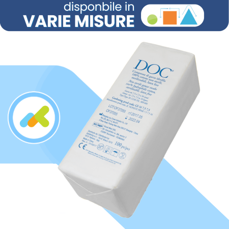 DOC Compresse di Garza in Puro Cotone  Elevatà Capacità di Assorbimento  1kg