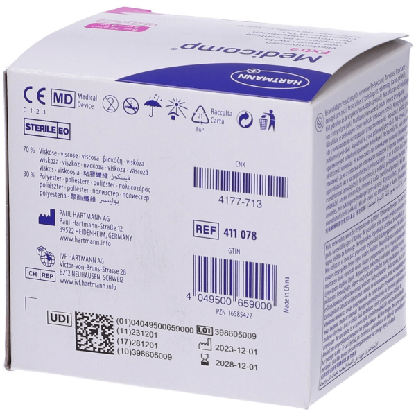 Medicomp Extra | Compresse di Garza Sterile in TNT | Assorbimento e Protezione | 50 Pezzi