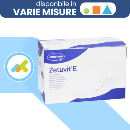 Zetuvit E Medicazione Assorbente Sterile | Gestione Ferite Essudanti | 25 Pezzi