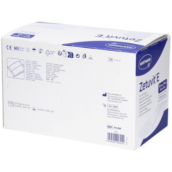 Zetuvit E Medicazione Assorbente Sterile | Gestione Ferite Essudanti | 25 Pezzi