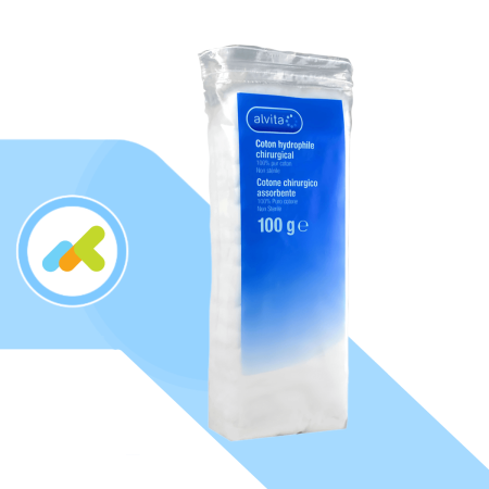 Cotone chirurgico assorbente Alvita 100g