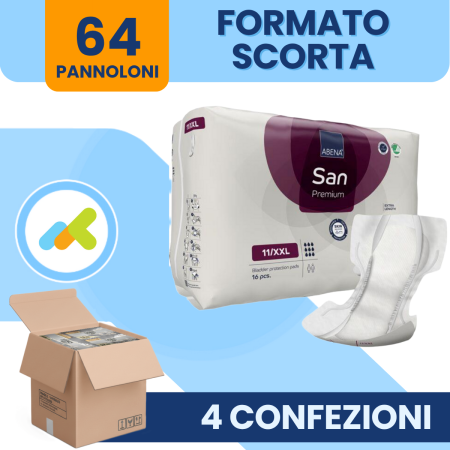 ABENA San 11/XXL | Pannolone sagomato bariatrico ad alta assorbenza 3400 ml