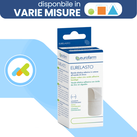 Eurelasto benda elastica adesiva all'ossido di zinco