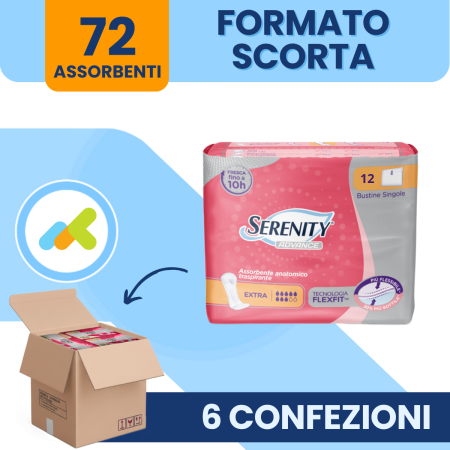 Serenity Advance Assorbente Incontinenza Leggera | Protezione 10h Femminile 2