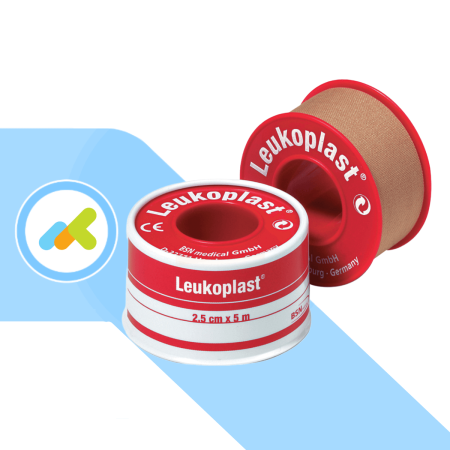Leukoplast cerotto su rocchetto 2,5cm x 5m