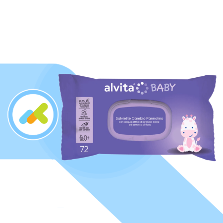 Alvita salviette Detergenti cambio pannolino 72pz