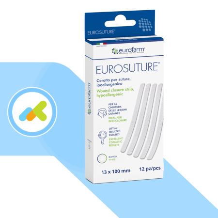 Eurosuture cerotto sterile per suture cutanee in TNT 13 X 100 MM 2
