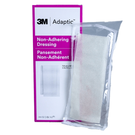Adaptic 7,6x20,3 | Medicazione Non Aderente Sterile | per Tutte le Lesioni | 3 pezzi 2