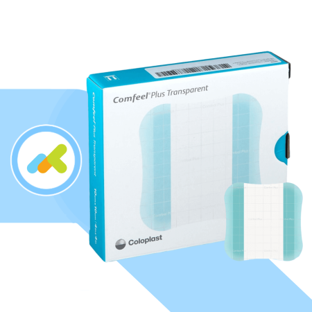 Comfeel Plus Transparent 10x10  Medicazione Idrocolloidale per Piaghe da Decubito  10 pezzi