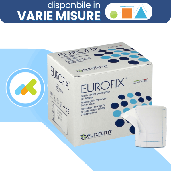 Eurofix Cerotto Elastico TNT | Fissaggio Sicuro di Medicazioni, Sondini e Cannule