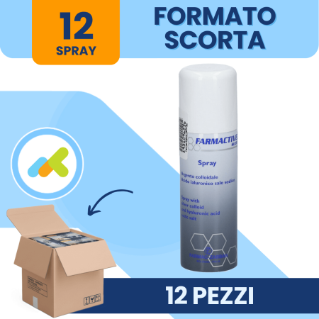 Farmactive Silver Spray | Soluzione con Argento Colloidale e Acido Ialuronico | Protettivo e Cicatrizzante | 125 ml 2