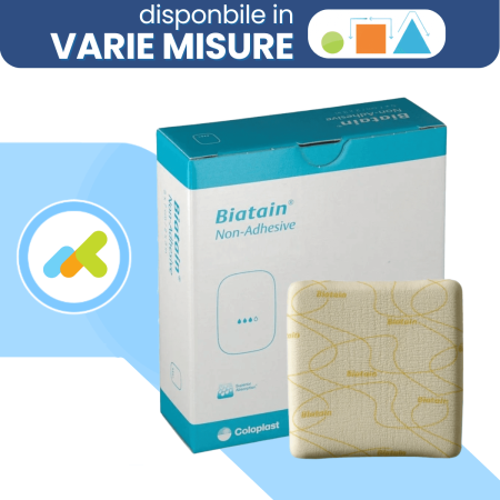 Biatain Non Adesivo | Medicazione in Schiuma di Poliuretano | Assorbimento Superiore