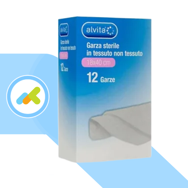 Alvita Compresse di Garza Sterile in TNT | Ipoallergenica e Monouso