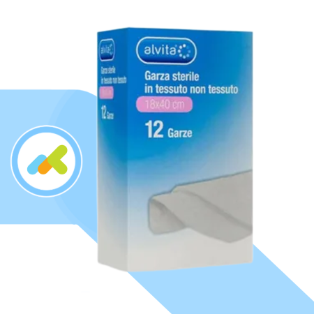 Alvita Compresse di Garza Sterile in TNT | Ipoallergenica e Monouso