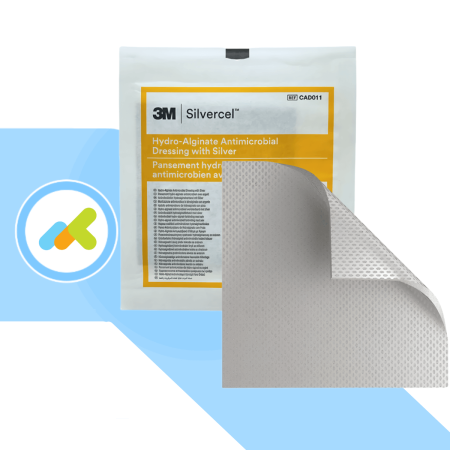 Silvercel 11x11: Medicazione Antimicrobica in Idroalginato con Argento 1 pezzo