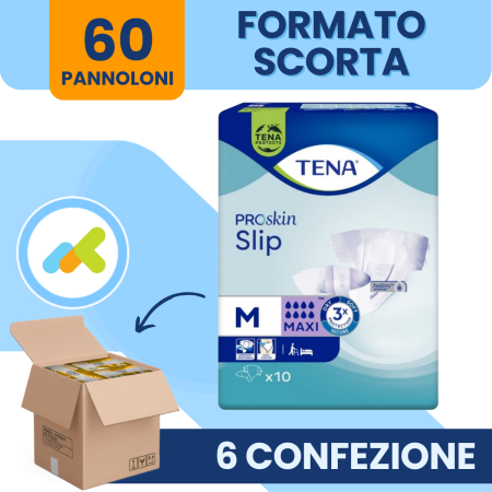 Tena Slip Pannoloni a Mutandina Maxi | Assorbenza Massima | 10 pezzi