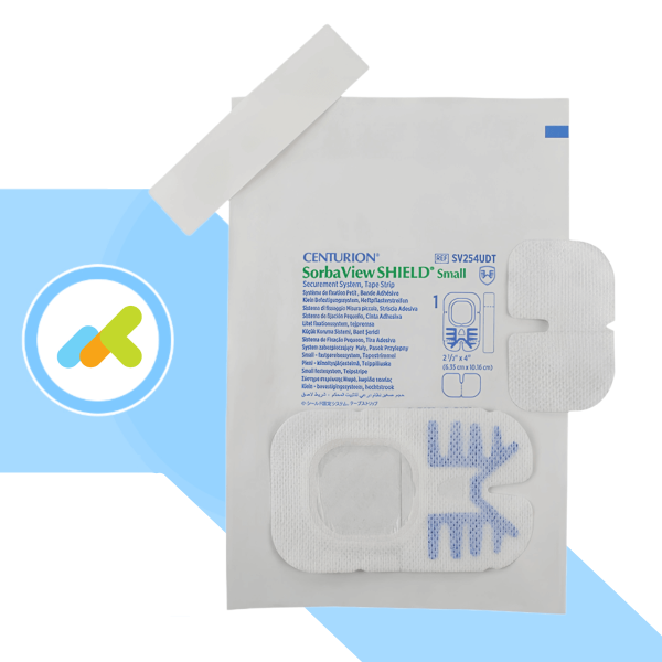 Sorbaview Shield Small 6,4x10,2 | Sistema Di Fissaggio Integrato Per Cateteri Con Finestra Trasparente | 1 Pezzo