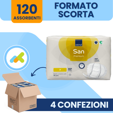 Abena San 7 | Pannoloni Sagomati per Incontinenza moderata 2