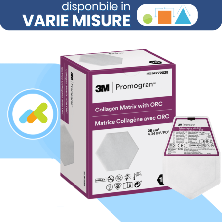 Promogran | Medicazione Avanzata a Base di Collagene e ORC | Trattamento delle Ferite | 1 Pezzo