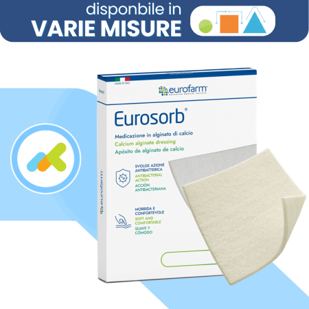 Eurosorb | Medicazione in Alginato di Calcio | Assorbimento Superiore dell'Essudato