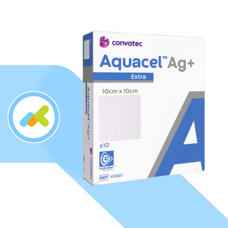 Aquacel Ag+ Extra Medicazione Idrofibra con Argento e Tecnologia Anti-Biofilm 1 pezzo 2