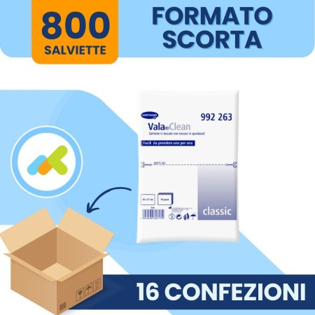 ValaClean Classic – Salviette Monouso in TNT per Igiene Quotidiana 50 pz