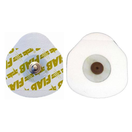 Elettrodi ECG Monouso in Foam FIAB F9089 | Professionali Ag/AgCl 36x40mm | 100 Pezzi