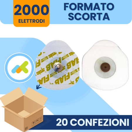 Elettrodi Monouso ECG Pediatrico FIAB F9089P/100 – BOX 2000 pezzi