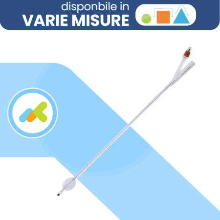 UROSID Basic Catetere Foley in Silicone Punta Nelaton a due vie  10 pezzi