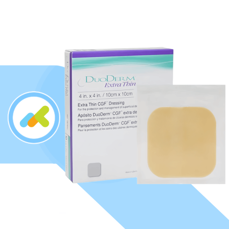 Duoderm Extra Sottile 10x10 | Medicazione Idrocolloidale per Lesioni Cutanee Croniche | 1 Pezzo