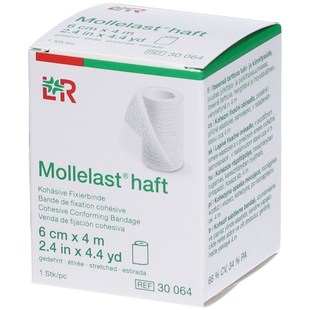 Mollelast haft | Benda Coesiva Bielastica per Fissaggio Medico | Lunghezza di 4m in tensione 2