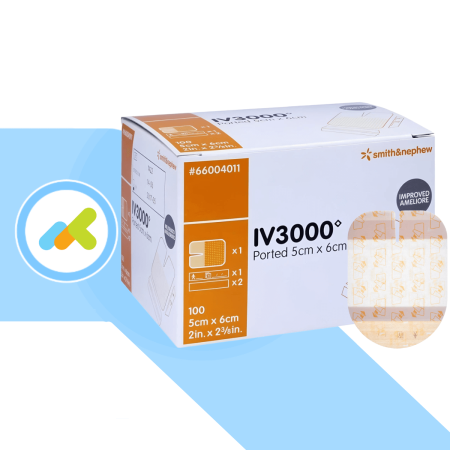 IV3000 medicazione trasparente idroreattiva per fissaggio cateteri 5x6 1pz